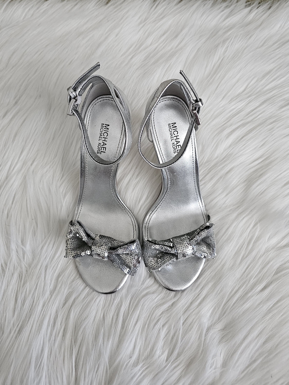 Michael Kors Paris Sequin Bow Sandals
